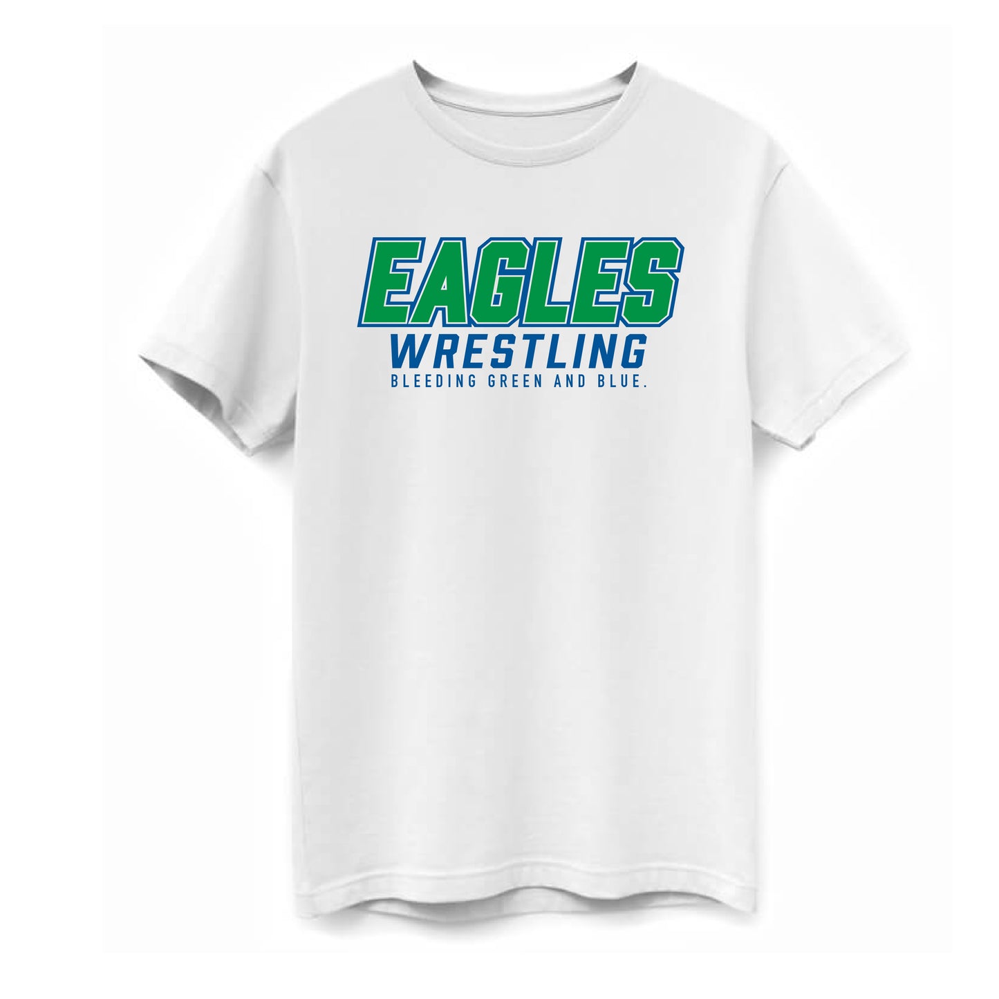 EAGLES WRESTLING SHIRT "BLEEDING GREEN AND BLUE"