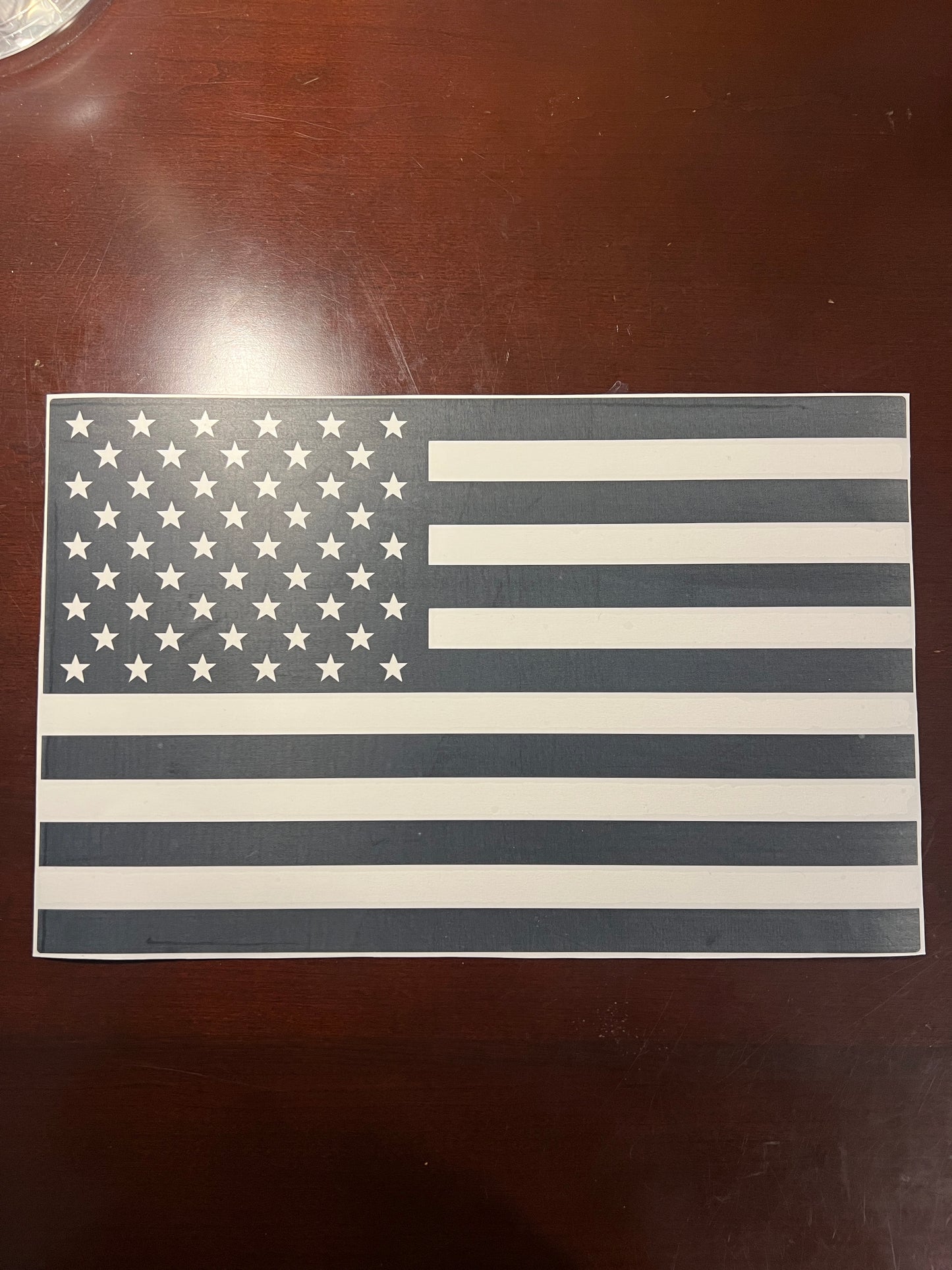 GMC Sierra/Chevy Silverado Middle Sliding Window American Flag Decal (2019-2025)