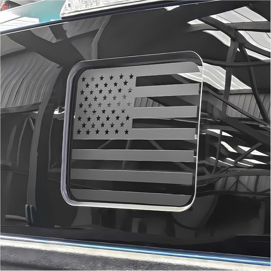 Ford F150 F250 F350 2015–2025 Rear Middle Window American Flag Decal
