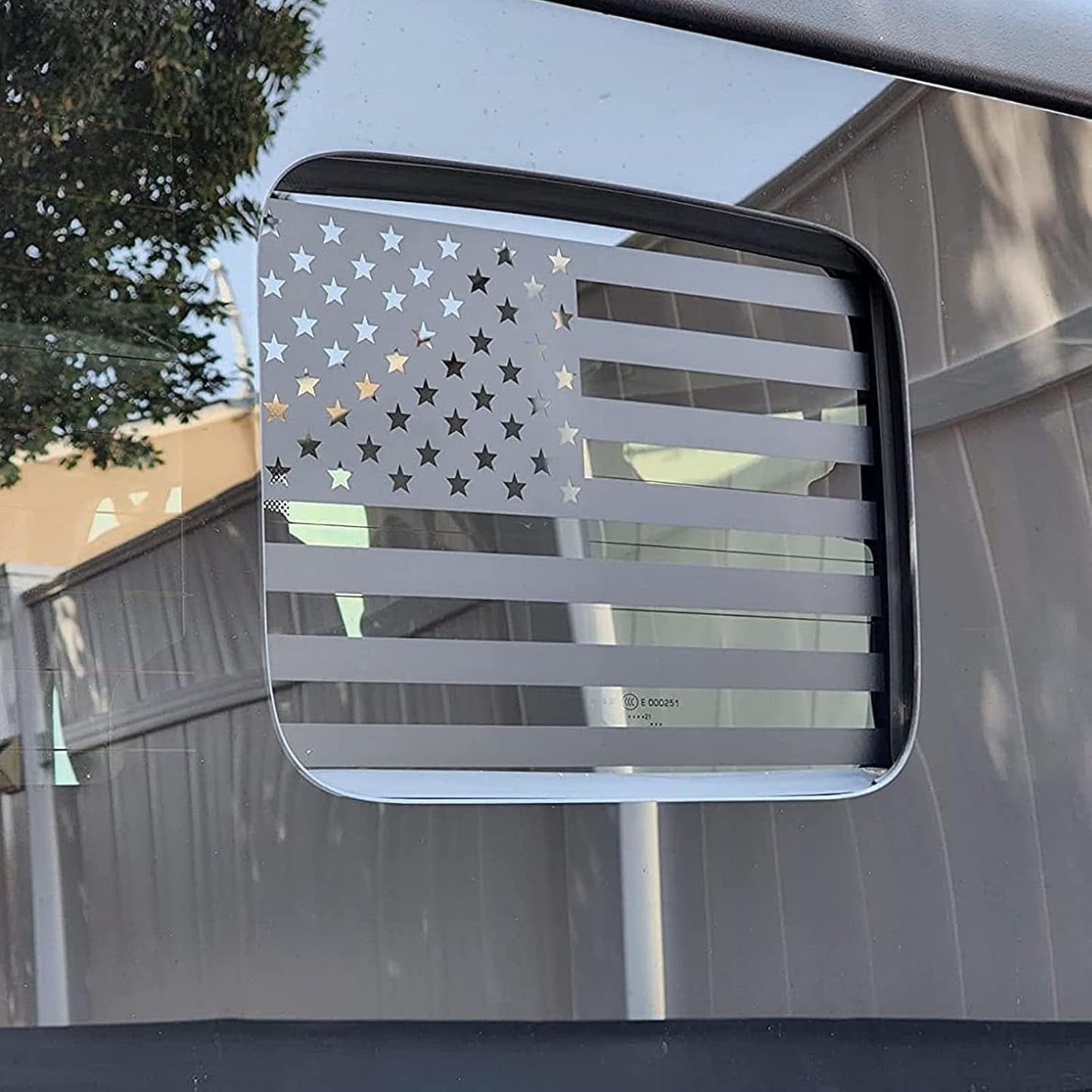 Jeep Gladiator  2020-2026 Rear Middle Window American Flag Decal