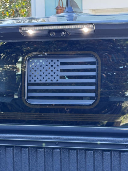 Toyota Tacoma  2024-2026 Rear Middle Window American Flag Decal